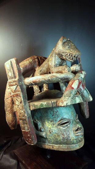 Mask - Wood - Yoruba - Nigeria - 36 cm