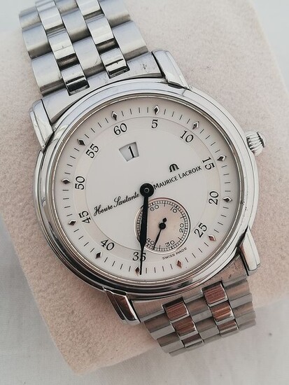 Maurice Lacroix - Heure Sautante" Steel Jump Hour Wristwatch. - 28762 - Men - 2011-present