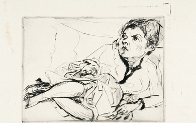 Max Beckmann 1884 Leipzig – New York 1950 Woman on a sofa (Fridel Battenberg)