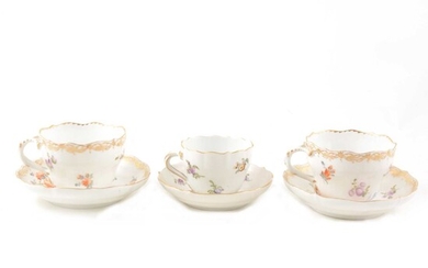 Meissen cabinet cup and saucer, second quality