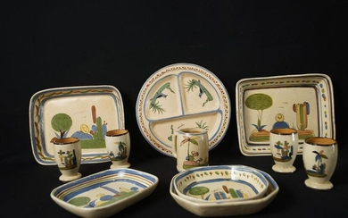 Mexican vintage ceramic serving trays