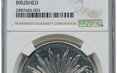 Mexico: , Republic 8 Reales 1875 Go-FR UNC Details (Brushed) NGC,...