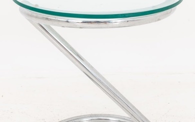 Mid-Century Modern Chrome Side Table