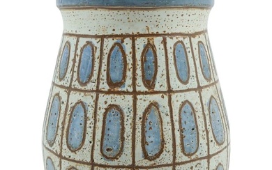 Mid-Century Modern Studio Art Pottery Canister Jar with Cover 10.5 inches height