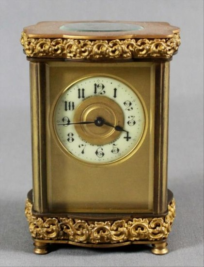 Miniature Bronze Regulator Clock