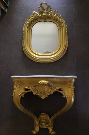 Mirror, Wall unit - Napoleon III Style
