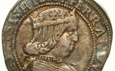 NAPOLI Ferdinando I d'Aragona (Ferrante),(1458-1494) Coronato, sigla I.Ag.rif.: MIR 70/2...