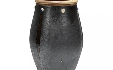 NC Pottery, Tall Stoneware Urn, Mark Hewitt Pottery