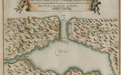 NICOLAS DE FER (1646 / 1720) "Map of the ports of