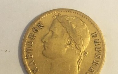 Napoléon Ier lauré 1 pièce 20 francs or - Lot 11 - Richard Maison de ventes