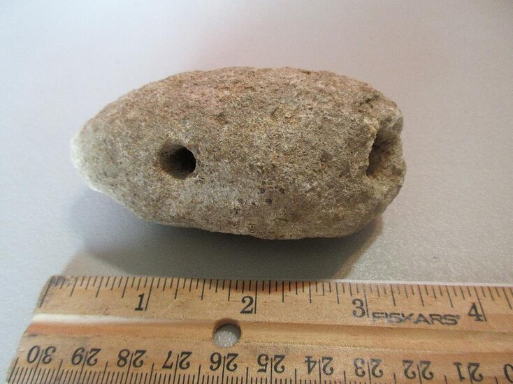 Native American Indian carved stone pipe