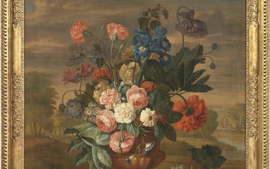 Jacob van Huysum o Huijsum (Amsterdam, 1689 - Londra, 1740), Natura morta con fiori e frutta