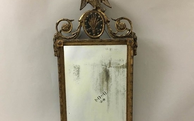 Neoclassical Carved and Gilt-gesso Mirror.