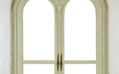 New Item, Large Arched Top Painted Beveled Mirror