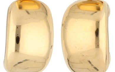 No Reserve - Cartier 18K yellow gold earrings.
