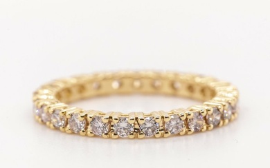 No Reserve Price - 1.10 tcw - 14 kt. Yellow gold - Ring Diamond