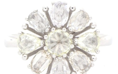 '' No Reserve Price '' - 18 kt. White gold - Ring - 3.15 ct Diamond - Diamonds
