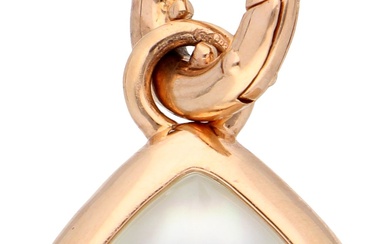 No Reserve - Trisi 18K rose gold/silver pendant with mother of pearl.