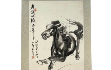翁文光 水墨画 马 ONG BOON KONG CHINESE INK PAINTING HORSE