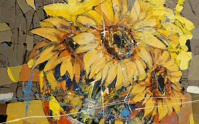Oil painting Sunflower Klementyev Yuri Leonidovich