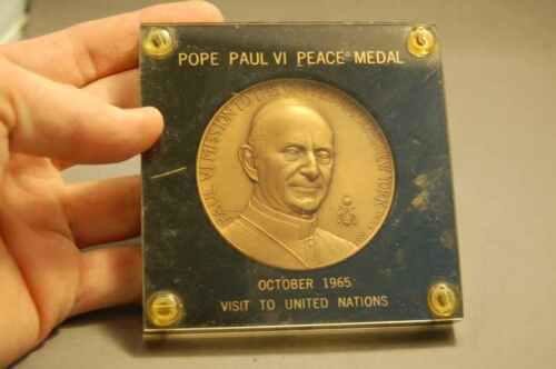 Old Collector Coin: "Pope Paul VI Peace Medal" + 1965 +