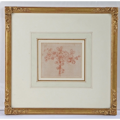 Old Master School (18th Century) Flowers conte drawing 9 ...