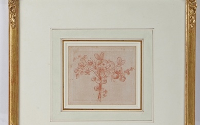 Old Master School (18th Century) Flowers conte drawing 9 ...