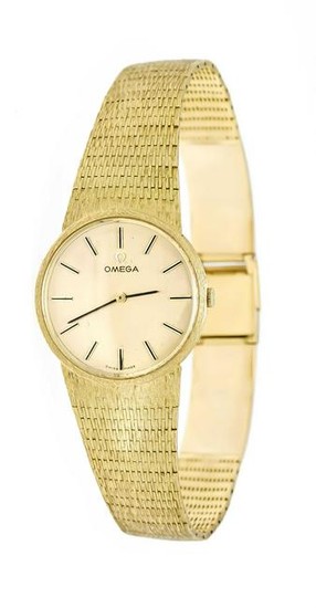 Omega men's watch with Milanese watch band, 750,...