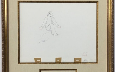 Original 1968 Beatles Yellow Submarine Production Drawing George 7GB