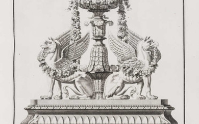 Ornament.- Albertolli (Giocondo) Alcune Decorazioni di Nobili Sale ed Altri Ornamenti, bound with Ornamenti Diversi, engraved plates, Milan, 1787.