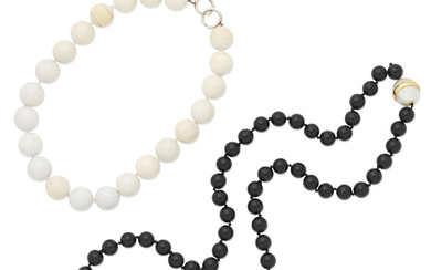 PALOMA PICASSO FOR TIFFANY: TWO BEAD NECKLACES (2)