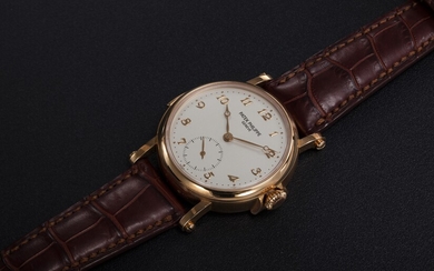 PATEK PHILIPPE, REF. 5029R, A RARE GOLD MINUTE REPEATING CHRONOMETER WRISTWATCH