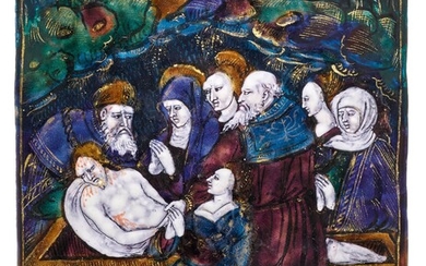 PLACEMENT DU CHRISTLimoges, vers 1520/30. Attribué au Maître d'Autel de Mesnil-sous-Jumièges. Représentation de la mise...