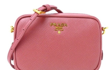 PRADA Saffiano Shoulder Bag Pink 1N1674 Women's