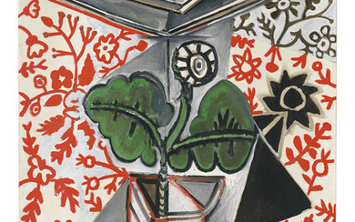 Pablo Picasso (1881-1973), Intérieur au pot de fleurs
