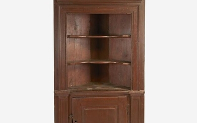 Painted corner cupboard, late 18th century