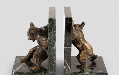 Pair of Art Deco bookends, early 20th century
