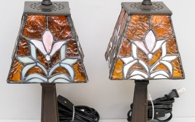 Pair of Small Arts & Crafts Style Lamps