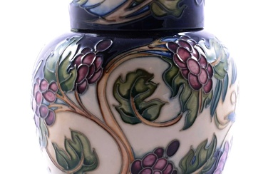Philip Gibson for Moorcroft Pottery, a large 'The Tempest' pattern ginger jar and cover