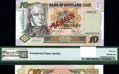 Pick# 120 S 10 Pound Bank of Scotland Gem PMG CU66 EPQ