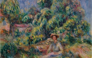 Pierre-Auguste Renoir, Femme de le jardin de Cagnes (Femme assise dans l'herbe)