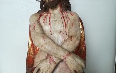 Polychrome bust of Christ 'Ecce Homo' - Wood - First half 18th century