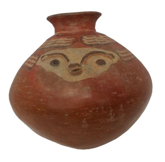 Pre-Columbian Clay Earthenware Decorated Vessel