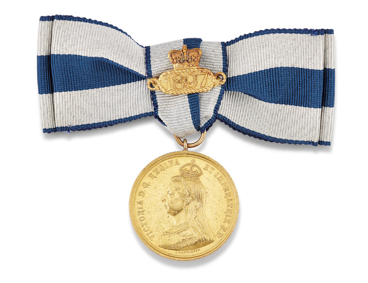 QUEEN VICTORIA, GOLDEN JUBILEE GOLD MEDALLION 1887