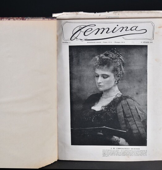 [REVUE]. Revue "FEMINA", 1901. Recueil relié... - Lot 211 - De Baecque et Associés