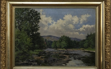 RIVERSCAPE, AN OIL BY I HUMPHREYS