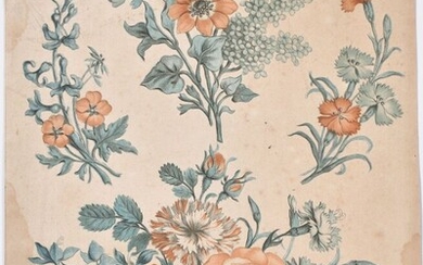 * ROUBILLAC (1739-?) Etude de fleurs (5ème... - Lot 411 - Conan Hôtel d’Ainay