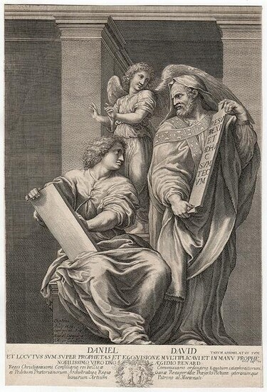 Raphael Daniel and David Engraving 1660