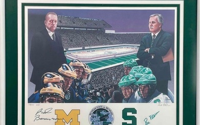 Red Berenson and Ron Mason Signed Artists Proof (Ed LePere)