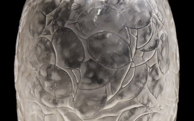 Rene Lalique ''Monnaie Du Pape'' Frosted Glass Vase